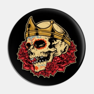 crown skull Pin