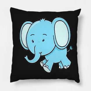 Blue Elephant Pillow