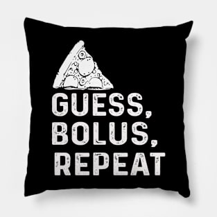 Guess, Bolus, Repeat Diabetes Pillow