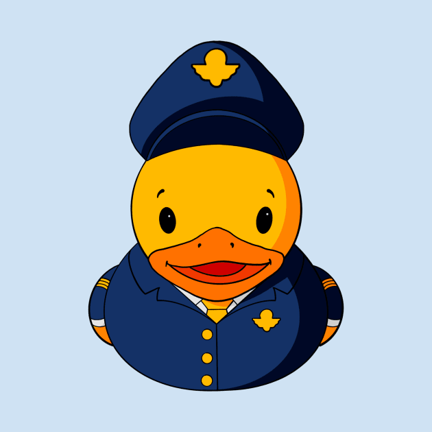 Male Pilot Rubber Duck by Alisha Ober Designs