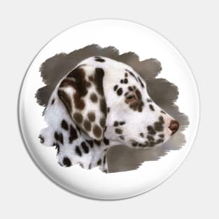 Dalmatian Puppy painting Pin