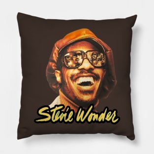 Stevie Wonder memories in glasses Pillow