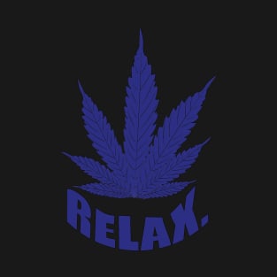 blue cannabis T-Shirt