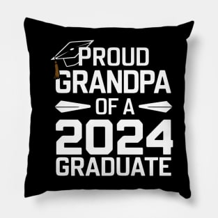 Proud Grandpa of a 2024 Graduate Senior Class Family Graduation Pillow