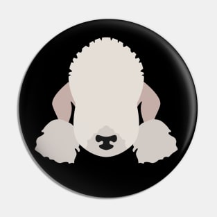 Bedlington Terrier Dog Face Pin