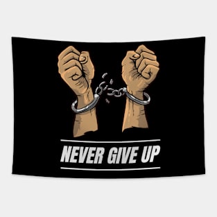 Never Give Up Tapestry
