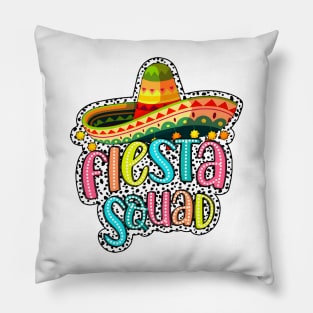 Let's Fiesta, Cinco de Mayo, Mexican, Fiesta Dalmatian Dots, Fiesta Squad Pillow