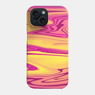 retro sun Marble heatwave Phone Case