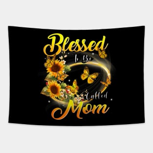 Blessed To Be Called Mom Sunflower Lovers Grandma Tapestry