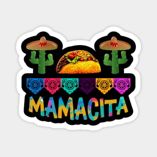 Mamacita Taco T-Shirt Mexican Fiesta Cactus Cinco De Mayo Gift Magnet