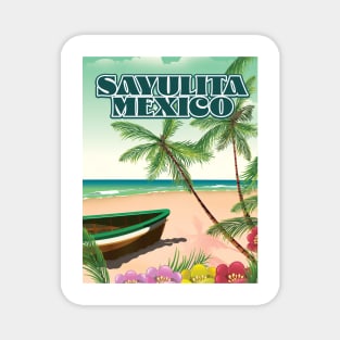 Sayulita Mexico beach poster Magnet