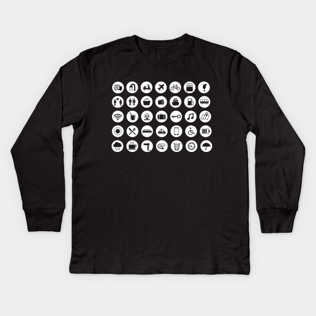 Travel Symbol T Shirt Travel Kids Long Sleeve T Shirt Teepublic
