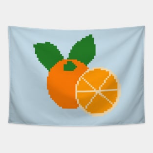 Oranges Fruit Pixel Art Tapestry