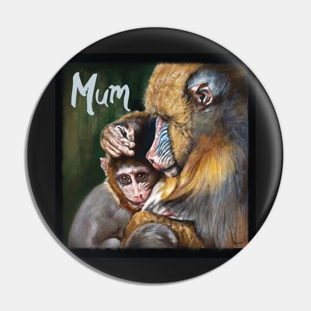 Mum Greetings Card Pin by archiesgirl