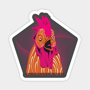 Screaming Rooster Magnet