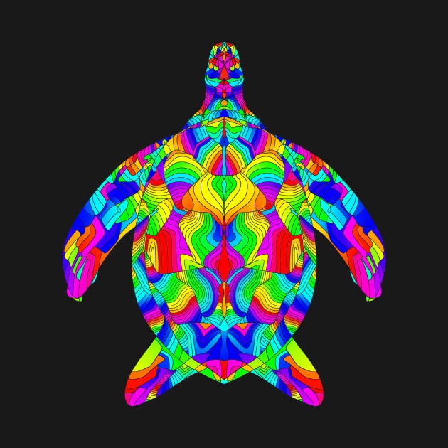 RIANBOW TURTLE by KARMADESIGNER T-SHIRT SHOP