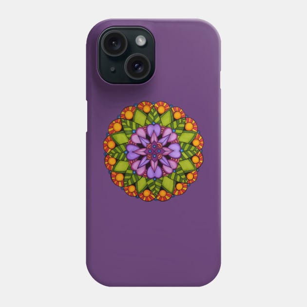 Sunrise Dew Mandala Phone Case by AmeUmiShop