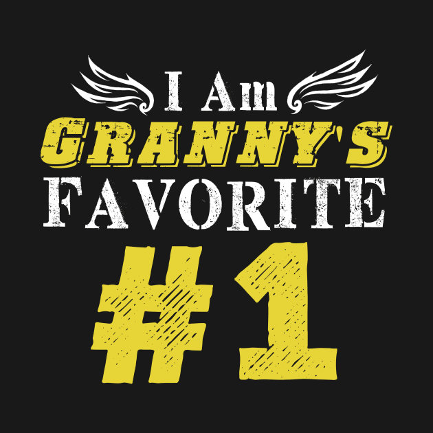 I Am Grandma's Favorite #1 T-Shirt in All Sizes Granny's by SkivingtonAllanss