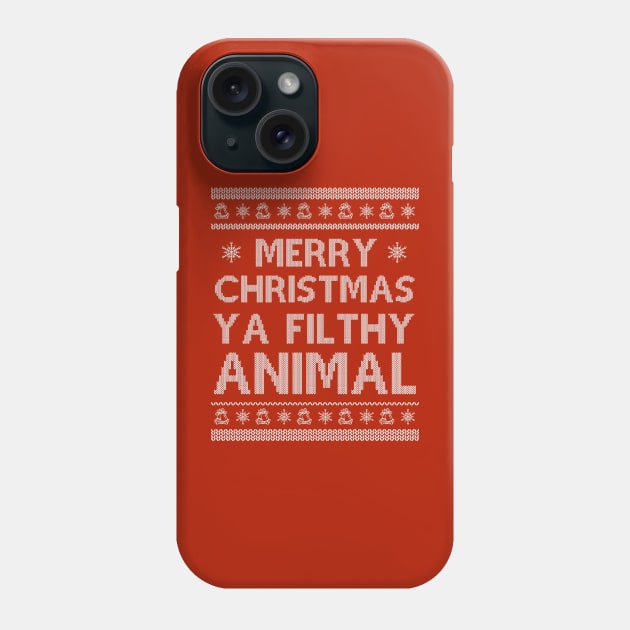 Merry Christmas Ya Filthy Animal Phone Case by Trendsdk