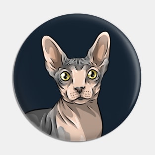 Cute Sphynx Cat Pin