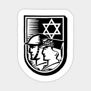 National Committee for the Jewish Soldier Logo - 1945 Magnet