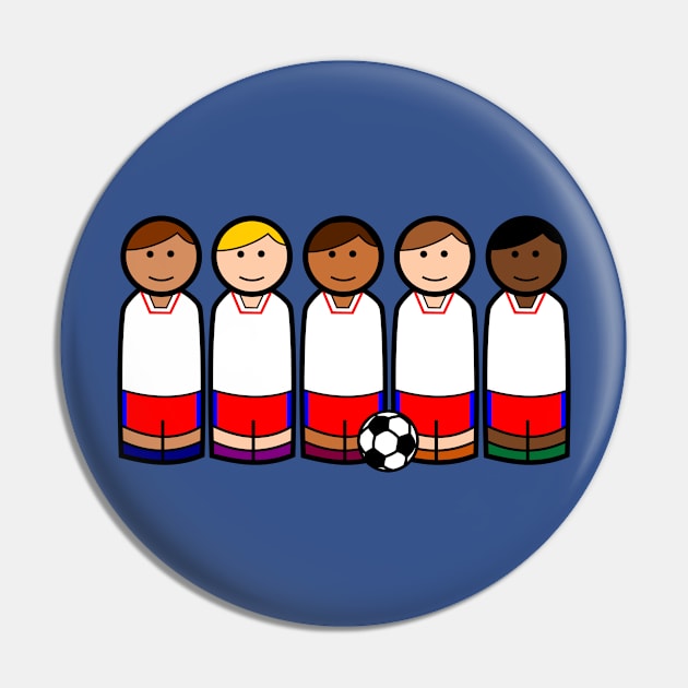 Soccer Peg Dolls Pin by pegdolltees