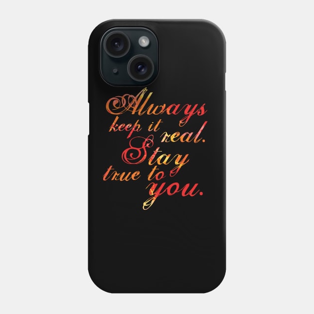 Keep It Real - Red Phone Case by FalconArt