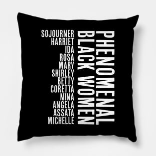 Phenomenal Black Women, African American, Black History, Afrocentric Pillow