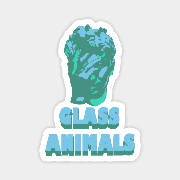 Glass Animals Dreamland (Head and Logo) Magnet by SpareFilm