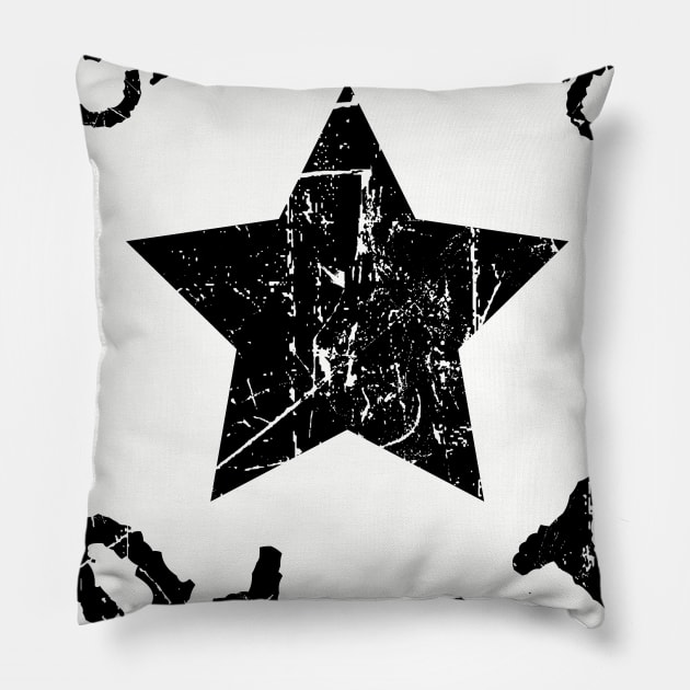 Rock and Roll Star Cool T Shirt Pillow by Aldebaran