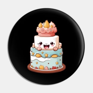 Cute Birthday Cake Pin