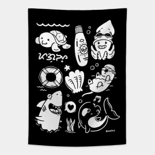 Swimming Animals Tapestry