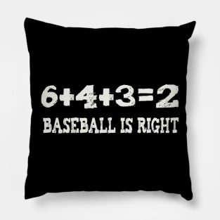 6+4+3=2 baseball is right Pillow