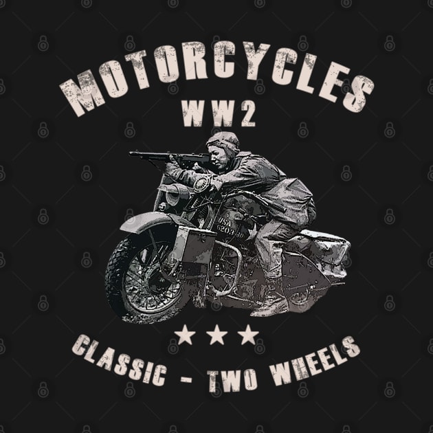 WW2 classic retro motorcycles by Jose Luiz Filho