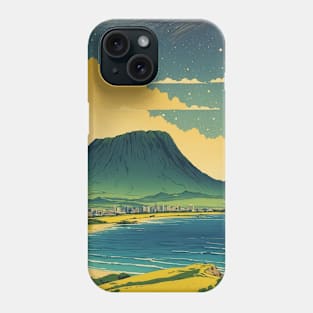 Jeju Island South Korea Starry Night Travel Tourism Retro Vintage Phone Case