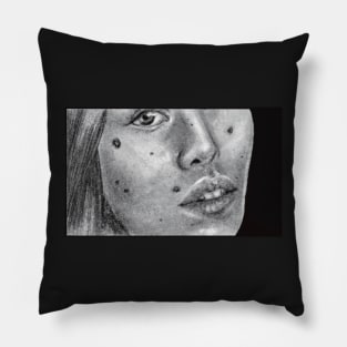 drawing insecurities moles body positivity Pillow