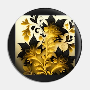 Elegant Leaves with vibrant yellow and black shades ! Pin