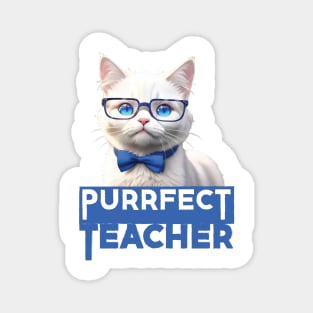 Just a Purrfect Teacher Funny Cat Magnet