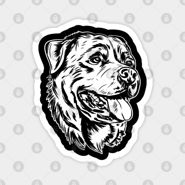 Rottweiler  - Metzgerhund Magnet by Nartissima