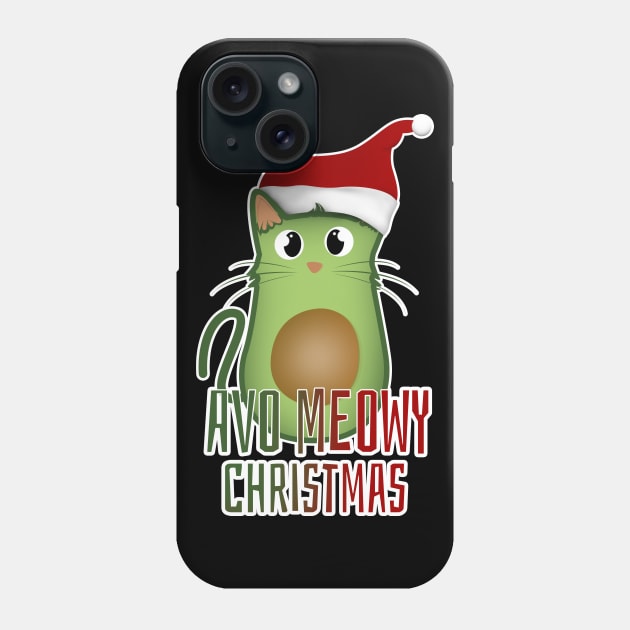 Avo meowy christmas Phone Case by Rishirt