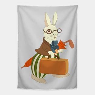 A Traveler Mr. Rabbit Tapestry