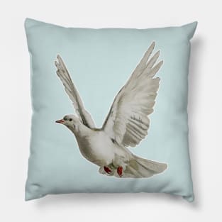 white dove of peace Pillow