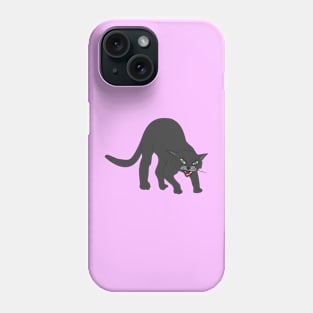 Black cat Phone Case