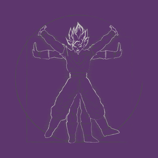 Vitruvian Saiyan (Classic Variant) by Samiel