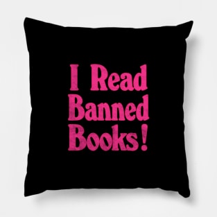 I Read Banned Books / Vintage Book Lover Geek Pillow