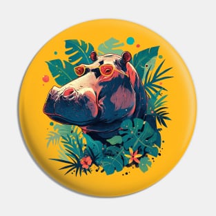 hippopotamus Pin