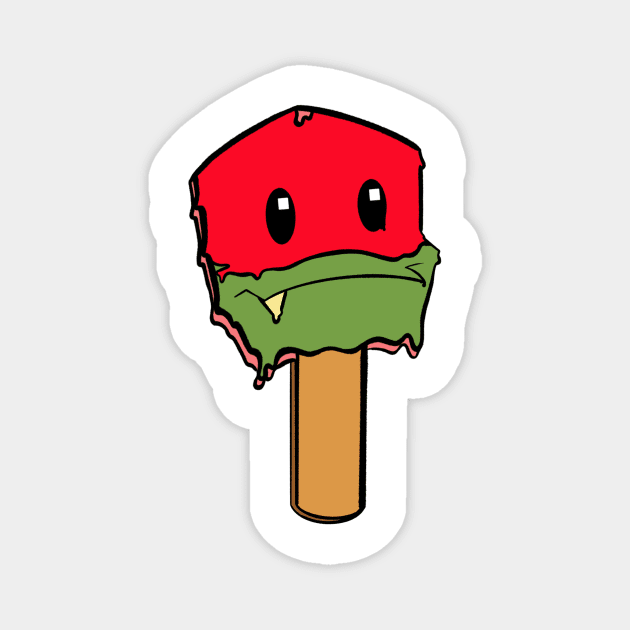 ROTTMNT Raph Popsicle Magnet by SassyTiger