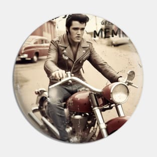 fifties biker Pin