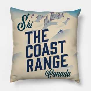 Ski The Coast Range Canada Pillow