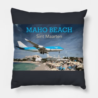 Landing in Sint Maarten Pillow